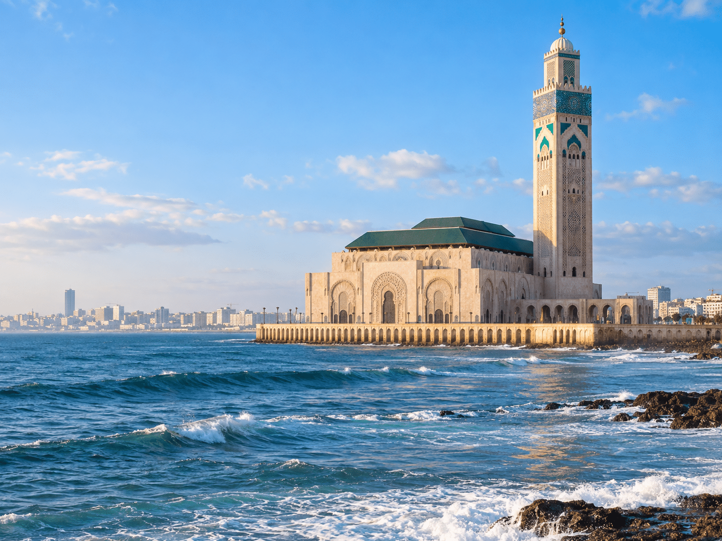 الدار البيضاء ومسجد الحسن الثاني